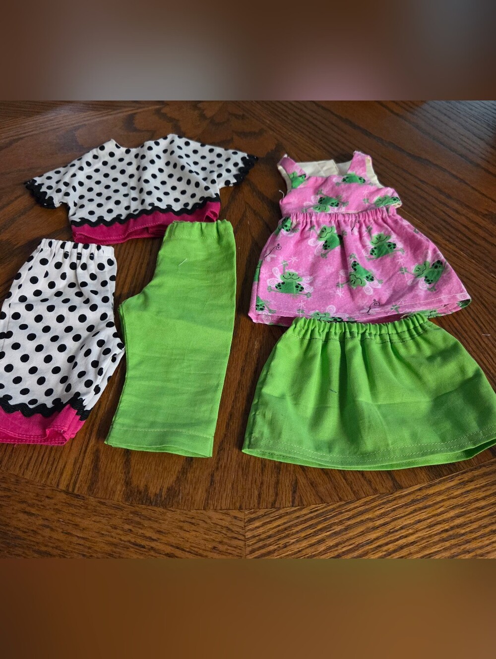 Doll Clothes for 18" Doll. Seven Pc Set Includes SHOES